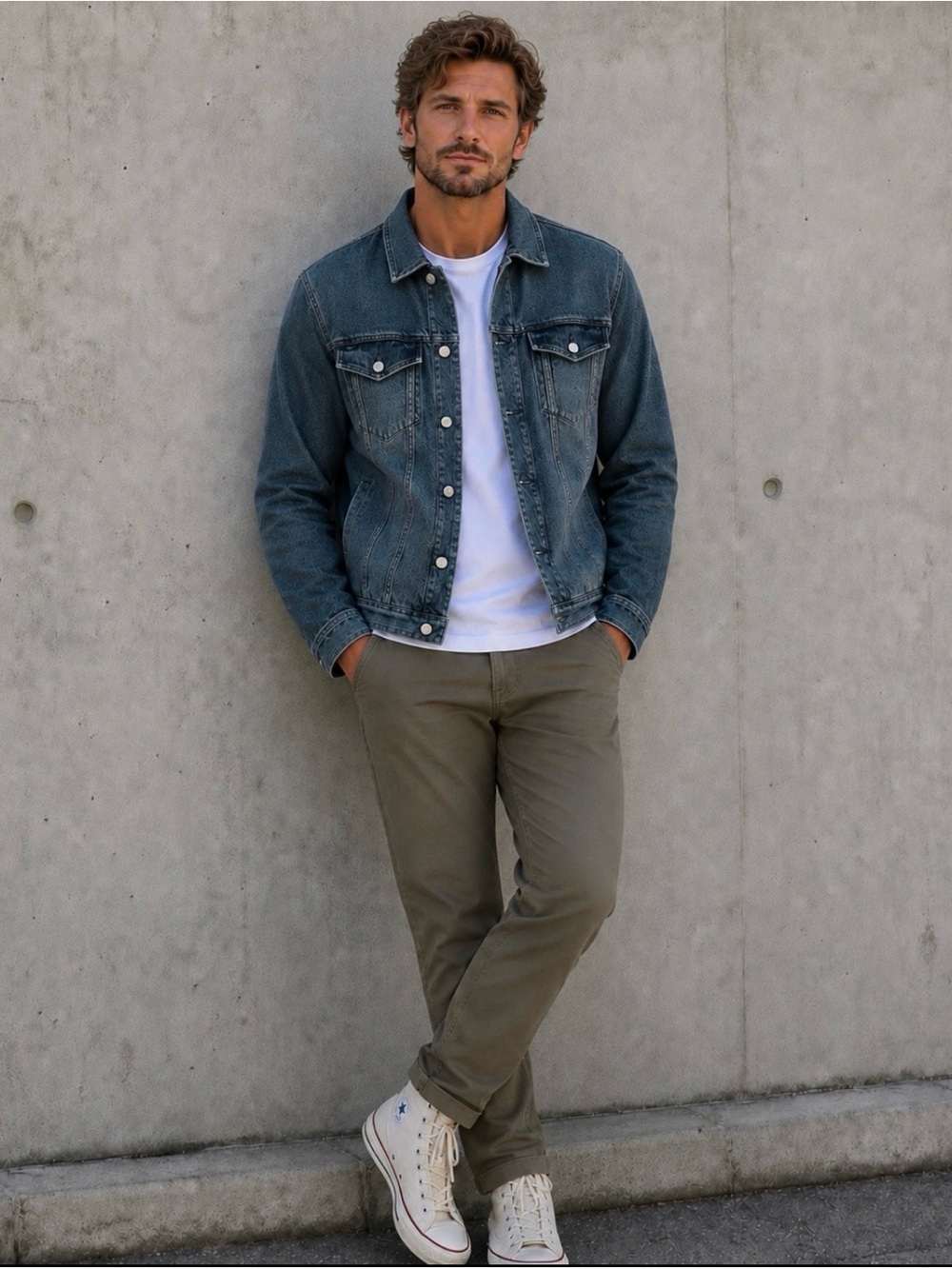 NWT Five Four Los Angeles (FF.LA) Men's Bridge Denim Jacket